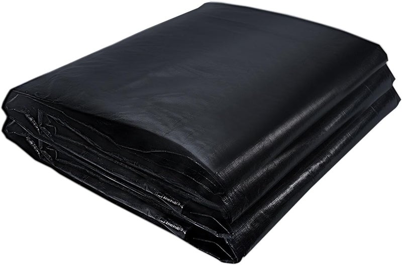ANHAN 8x12ft Pond Liners,28MIL HDPE Fish Pond Liner,Reinforced Koi Pond Liners for Outdoor Ponds, Water Gardens, Waterfall,Fountain - Image 1